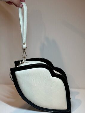 Lip Shaped White Handbag!